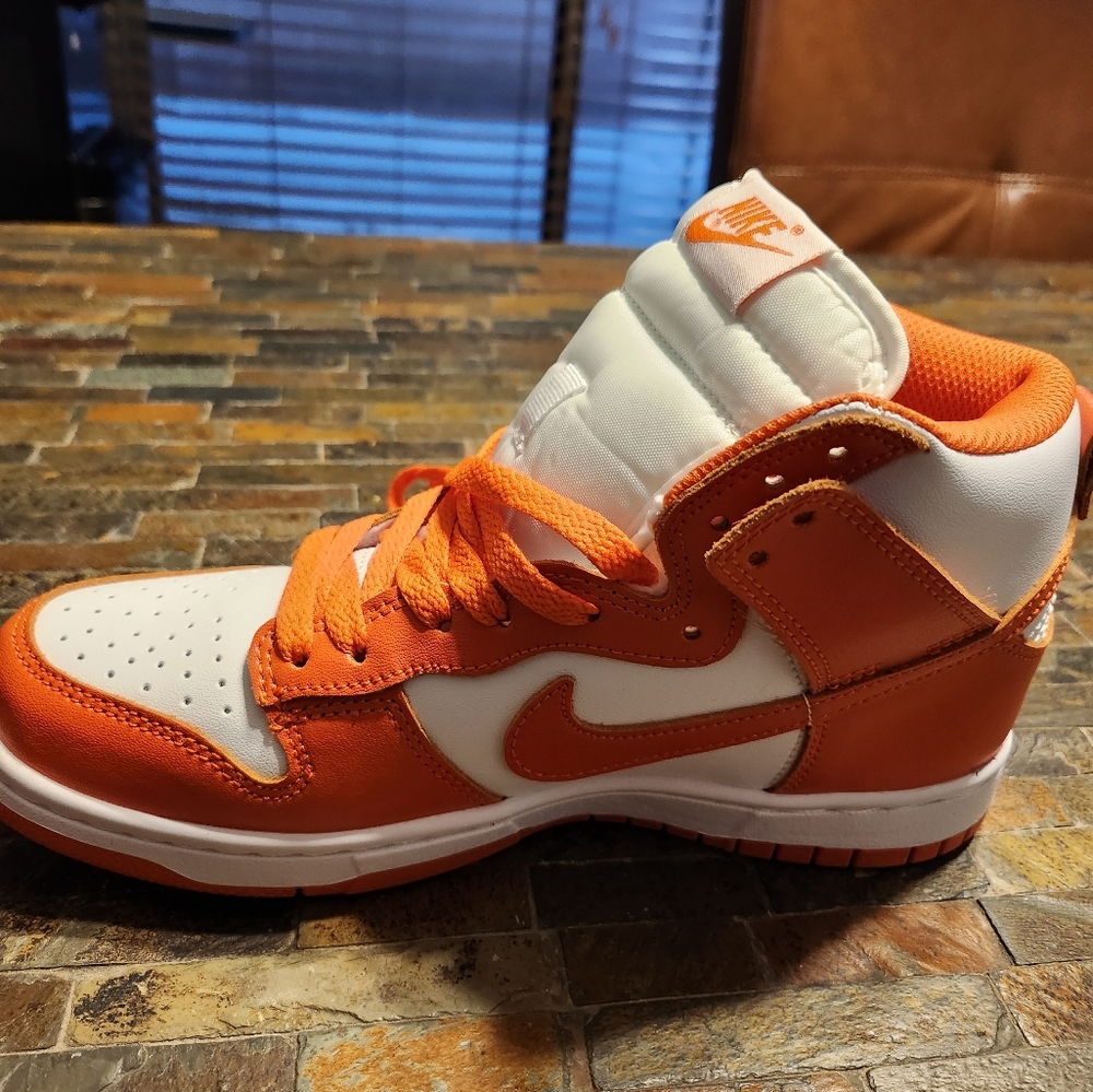 NEW Nike Dunk Syracuse High Top Orange